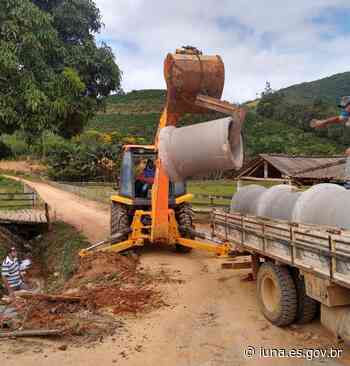 OBRA 24 - Alongamento de bueiro córrego do Meio (distrito Trindade) - Prefeitura de Iúna (.gov)