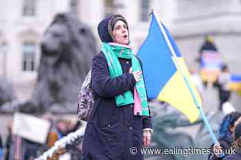 Ukrainians at London protest tell of fears for their families - Ealing Times