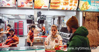 Fast-Food Chains Stay Open in Russia, Mostly Quiet About Ukraine - The New York Times