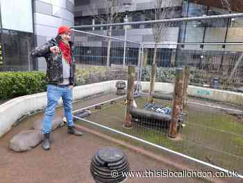 Greenwich playground with a fenced-off drawbridge branded a 'sad indictment'