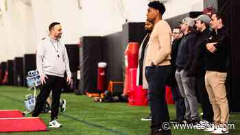 Inside the visit by Patriots' defensive coaches to Boston College practice