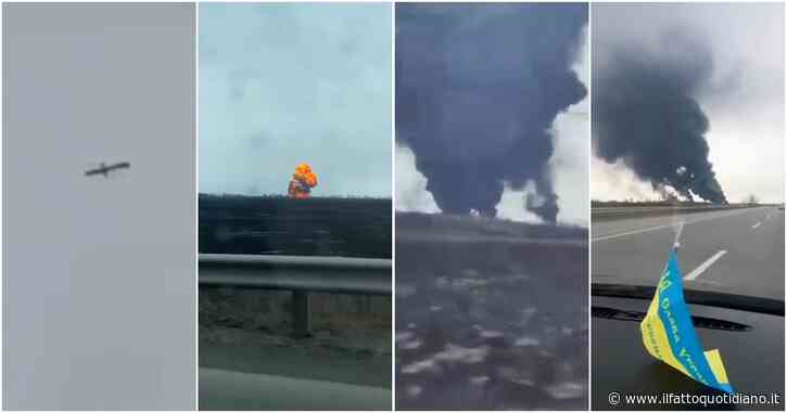 Guerra in Ucraina, missili russi sull’aeroporto di Vinnytsia. Prima i razzi, poi le esplosioni e le colonne di fumo (video)