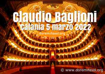Claudio Baglioni – Scaletta Catania 05/03/2022 – doremifasol.org - Claudio Baglioni