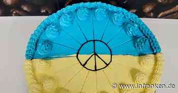 Spenden sammeln mit einer Ukraine-Torte aus dem Coburger Land
