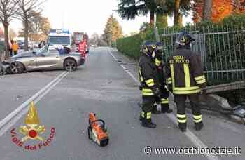 Incidente stradale a Grassobbio, auto fuori strada: 32enne in Ospedale - L'Occhio