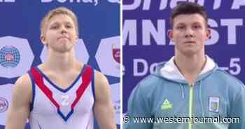 Russian Gymnast Prominently Displays Apparent Pro-War Symbol During Medal Ceremony with Ukrainian Competitor