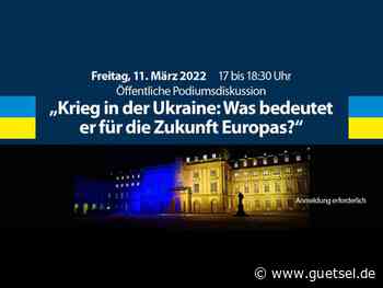 Universität Mannheim, Ukraine Krieg, Podiumsdiskussion zur Zukunft Europas am 11. März 2022, Gütsel Online - Gütsel