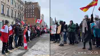 Two weeks after convoy occupation, opposing rallies take to Ottawa's downtown - CBC.ca