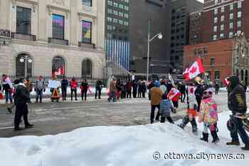 Anti-mandate protesters gather on Parliament Hill Saturday - Ottawa.CityNews.ca