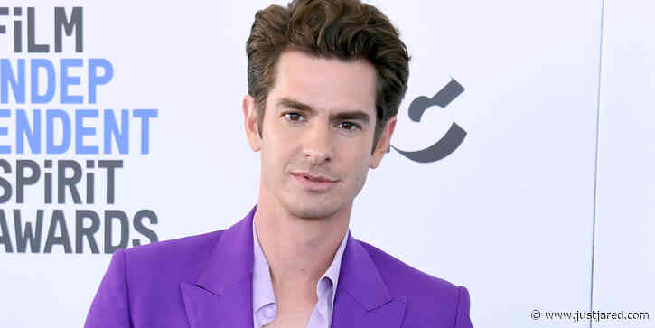 Andrew Garfield Looks Dapper in Purple at Independent Spirit Awards 2022