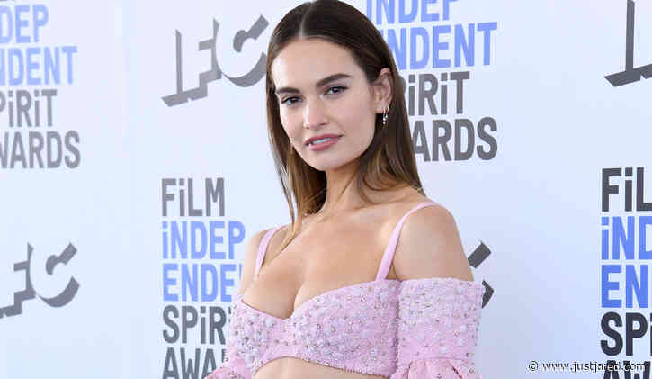 Lily James Steps Out for Spirit Awards 2022 Ahead of 'Pam & Tommy' Finale
