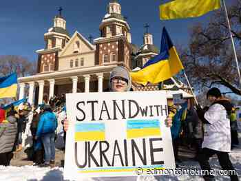 Ukrainian Edmontonians seek community, flood charity efforts amid Russian attacks