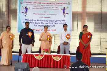 St Agnes College organises Mangalore University Intercollegiate Zonal Throwball Tournament for Women - Daijiworld.com