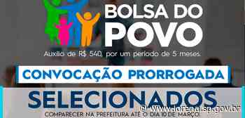 Convocação dos selecionados no Bolsa Trabalho é prorrogada em Lorena - Prefeitura de Lorena (.gov)