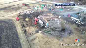 Watch NBC Nightly News with Lester Holt Excerpt: Trail of destruction left by tornadoes leaving seven dead - NBC