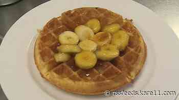 RECIPE: Banana flambé waffle from Revival's brunch