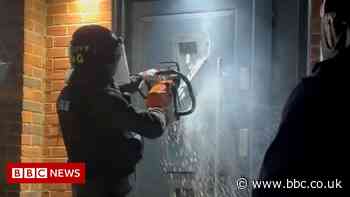 Essex Police use chainsaw on 'one of the toughest' doors