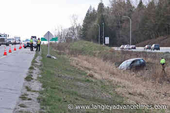 VIDEO: One injured in crash on Hwy. 1 in Langley – Langley Advance Times - Langley Advance Times