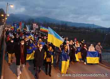 Duemila in corteo per la pace in Ucraina - Qui News Valdarno