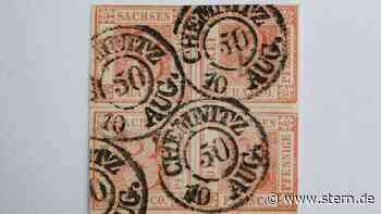 Chemnitz: Briefmarken-Rarität «Sachsendreier» wird versteigert - STERN.de
