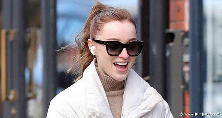 Phoebe Dynevor is All Smiles While Taking Her Dog for a Walk