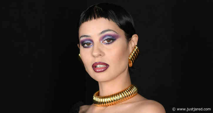 Euphoria's Alexa Demie Sports Bright Purple Eyeshadow for Balenciaga Fashion Show