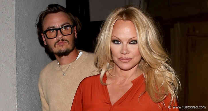 Pamela Anderson Enjoys Dinner at Craig's with Son Brandon Thomas Lee