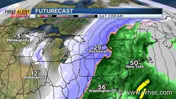 First Alert: Rain today with little snow tonight. Eye on Saturday for potential snow.