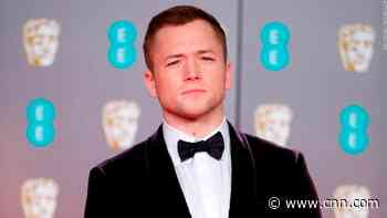 Taron Egerton says he's fine after fainting on stage