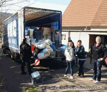 Hilfsmittel Richtung Urkaine: In Bad Herrenalb freut man sich über riesige Spendenbereitschaft