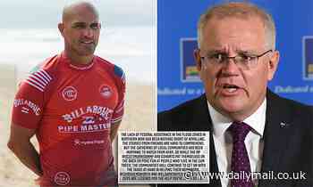 Kelly Slater labels Scott Morrison 'appalling' for handling of NSW floods - Daily Mail