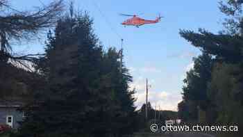 Clarence Creek man airlifted to hospital after being trapped in a trench - CTV News Ottawa