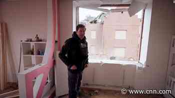 CNN reporter shows grim site of family's home hit by airstrike