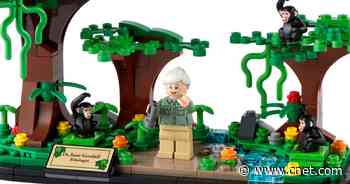 Captivating Lego Jane Goodall Tribute Set Embraces Chimpanzees, Trees     - CNET