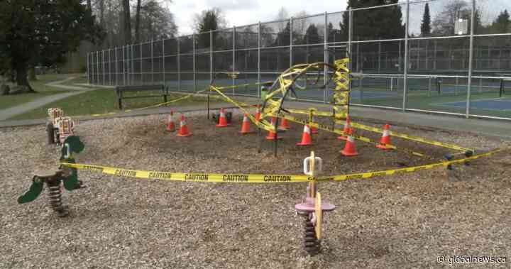 Police investigating arson after fire does $100000 in damage to Delta, BC playground - BC | Globalnews.ca - Global News