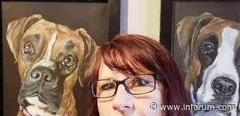 West Fargo painter turns pet paintings into fine 'arf' - INFORUM
