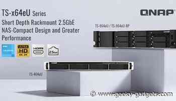 QNAP TS-x64eU 2.5GbE rack mounted NAS
