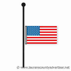 Half-staff Flag Observance – Harry Bancroft “Buck” Limehouse Jr. - Laurens Advertiser
