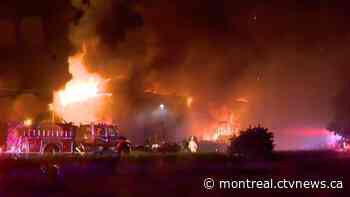 Residential building destroyed by fire in Varennes - CTV News Montreal