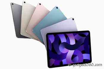 iPad Air (2022) With M1 Chip, Center Stage Support Launched: Price in India, Specifications