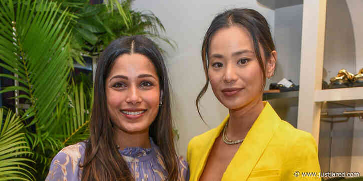 New Moms Freida Pinto & Jamie Chung Attend Goop's Launch of Banana Republic Baby