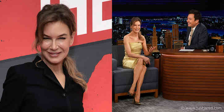 Renee Zellweger Does Double Duty Press on Monday Night!