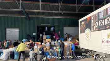 Spenden für die Ukraine - 70 Paletten voller Hilfsgüter in Calw - Schwarzwälder Bote
