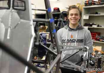 Mechanical and Aerospace Engineering Student Elliott Holdosh '23 Accepts Co-op Position With Tesla - Syracuse University News