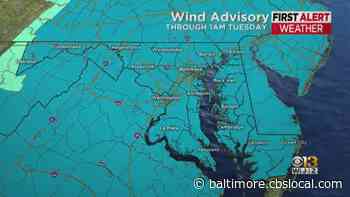 Maryland Weather: Severe Thunderstorm Warning Issued For Northern MD Counties - CBS Baltimore