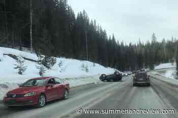 No injuries in single vehicle rollover on Kicking Horse Trail - Summerland Review