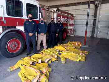 Reciben bomberos equipo donado por ciudad delicias - La Opcion