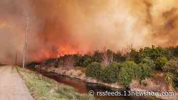 Firefighters battle wildfire in Dare County, cause not yet known