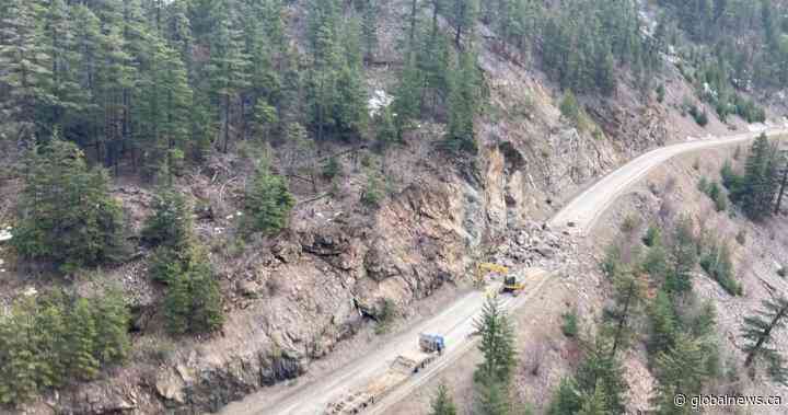Rock slide closes Highway 99 south of Lillooet Monday - Global News
