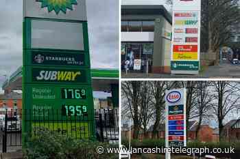 Blackburn fuel forecourt posts diesel price of £195.9p per litre